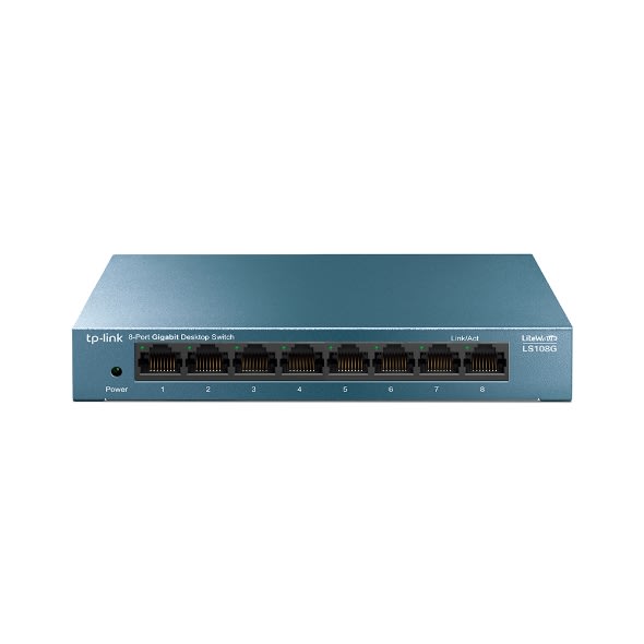 SWITCH TP-Link LiteWave LS108G - Conmutador 220 V CA 8 x 10/100/1000 (LS108G) (NT4) 0