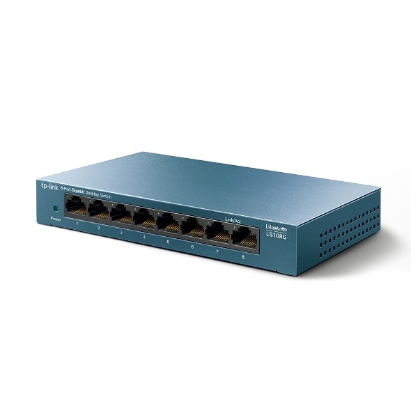 SWITCH TP-Link LiteWave LS108G - Conmutador 220 V CA 8 x 10/100/1000 (LS108G) (NT4)4
