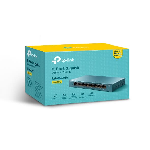 SWITCH TP-Link LiteWave LS108G - Conmutador 220 V CA 8 x 10/100/1000 (LS108G) (NT4)5