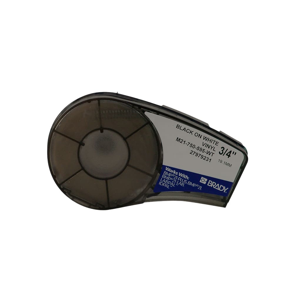 CARTUCHO DE ETIQUETA ADHESIVA PARA BMP21-PLUS 19MMx6.4MTS BLANCO (M21-750-595-WT) 1