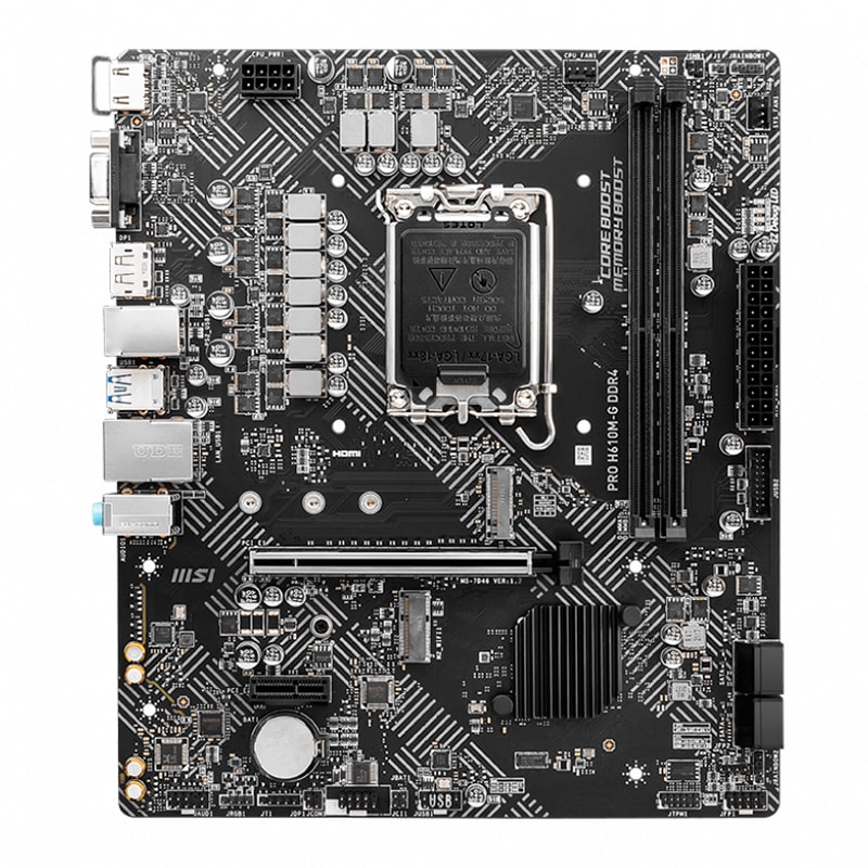 MOTHERBOARD MSI PRO H610M-G DDR4, CHIPSET INTEL H610, LGA1700, MATX (H610M-G)  NT41