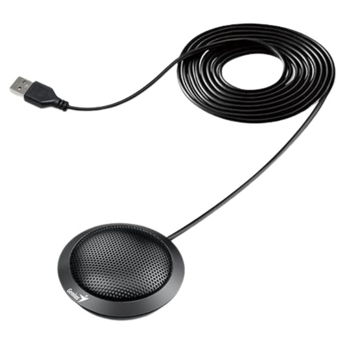 MICROFONO GENIUS MIC-100U P/VIDEO CONFERENCIA BLACK (31700001400)3