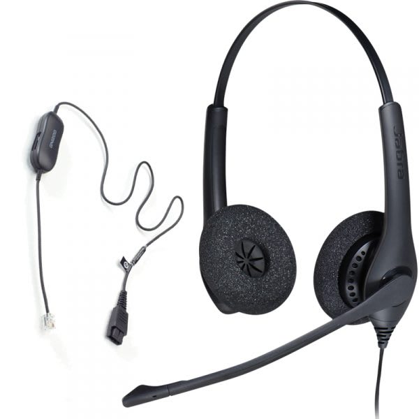 AURICULAR JABRA DIADEMA BIZ 1500 DUO QD (1519-0157)(NT3) 0
