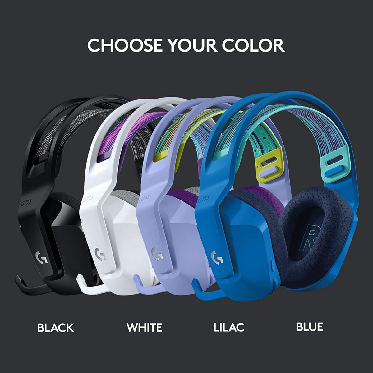 AURICULAR INALAMBRICO ULTRALIGERO LOGITECH G733 LIGHTSPEED AZUL (981-000942)6