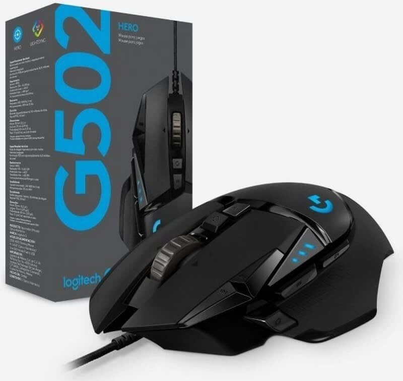 MOUSE LOGITECH G502 HERO GAMING (910-005469) (NT8)1