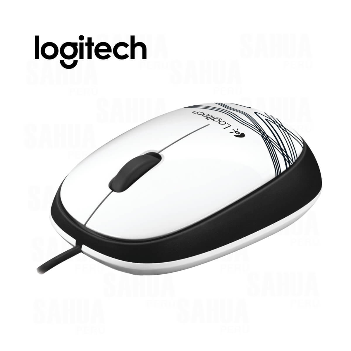 MOUSE LOGITECH M105 WIRED WHITE (910-003138)2