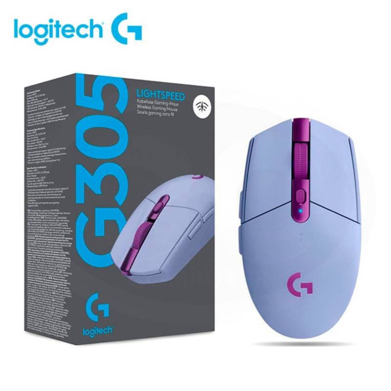 MOUSE LOGITECH G305 LIGTHSPEED WIRELESS LILA (910-006020) (NT8)4