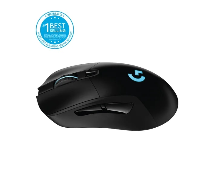 MOUSE LOGITECH G703 LIGHTSPEED WIRELESS BLACK (910-005639) (NT8)3
