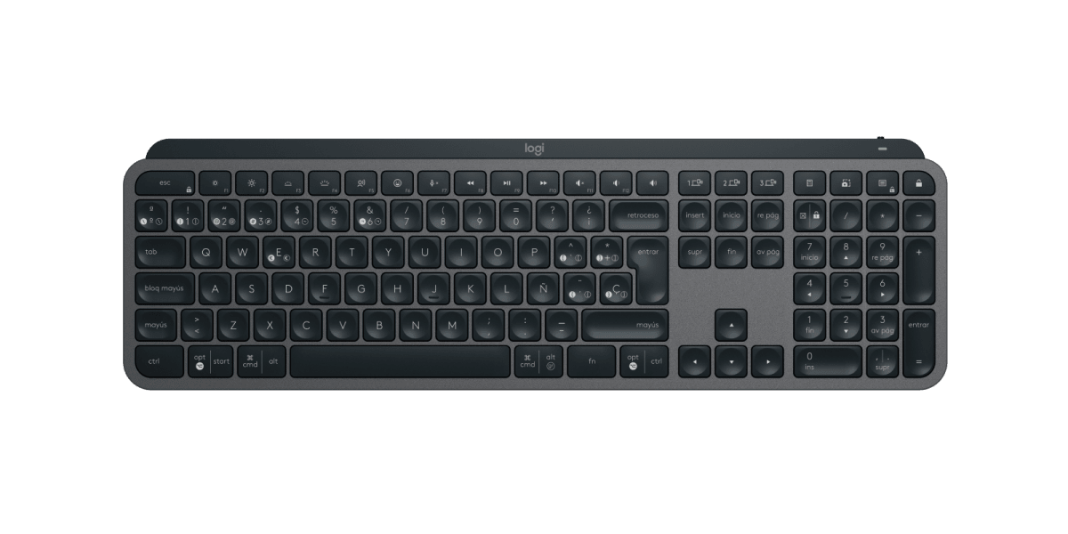 TECLADO LOGITECH MX KEYS S ILLUMINATED WIRELESS/BT BLACK SP (920-011561) (NT8) 0