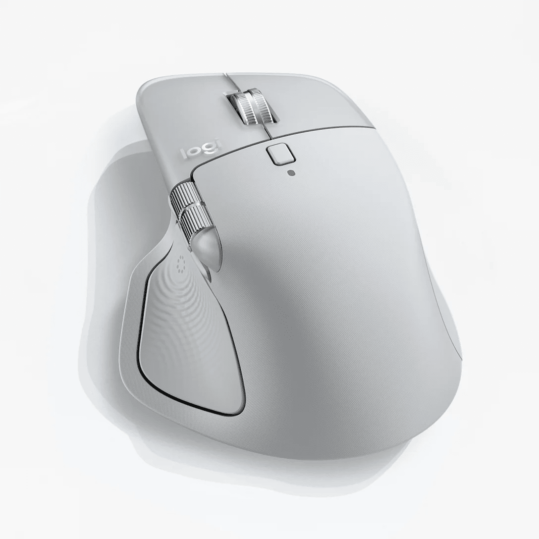 MOUSE LOGITECH MX MASTER 4 WIRELESS CON USB-C / BLUETOOTH, GRIS PALIDO (910-007566) (NT8)2