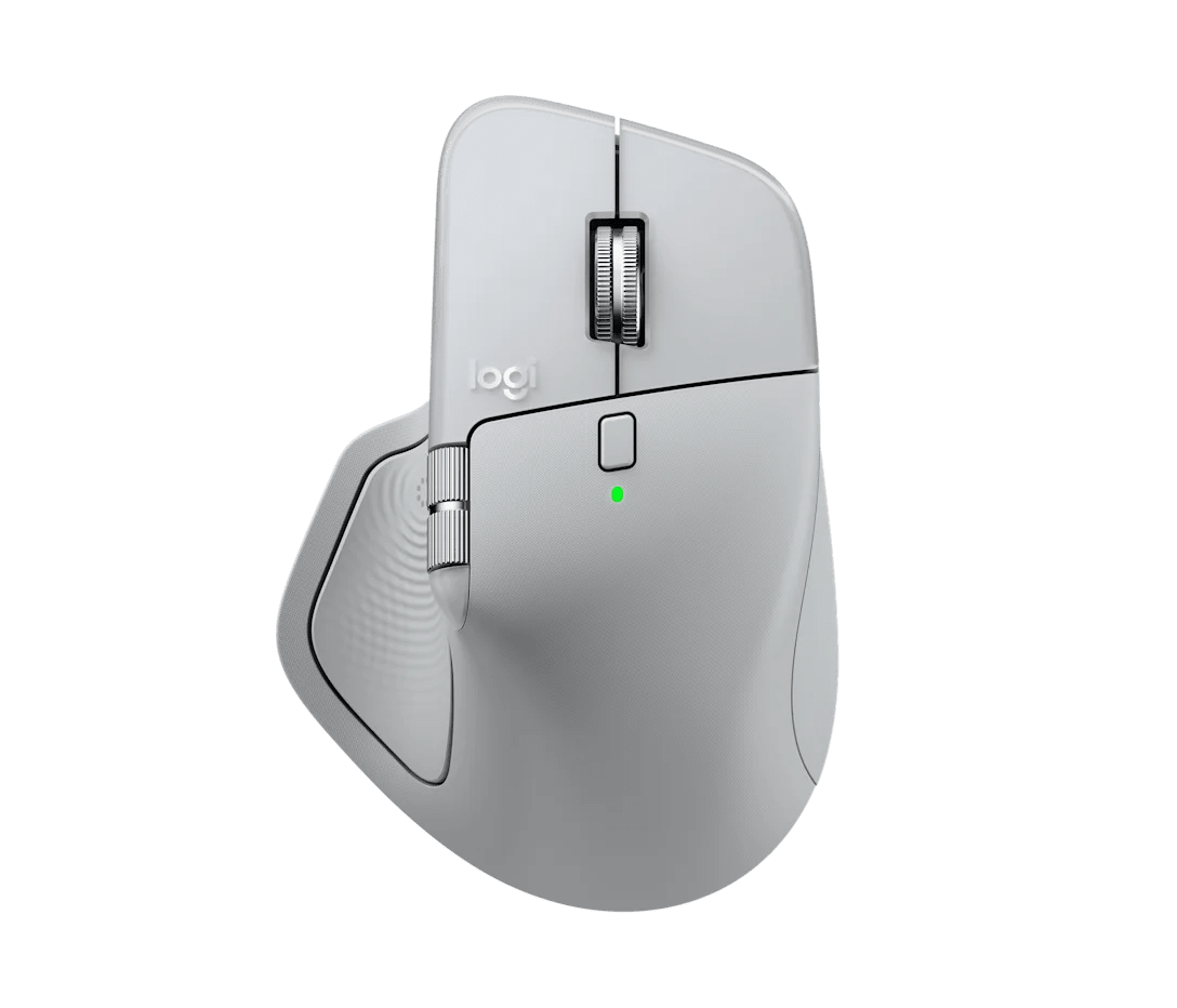 MOUSE LOGITECH MX MASTER 4 WIRELESS CON USB-C / BLUETOOTH, GRIS PALIDO (910-007566) (NT8) 0