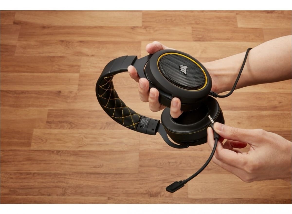 AURICULAR CORSAIR ESTEREO HS60 7.1 YELLOW (CA-9011214-NA)12