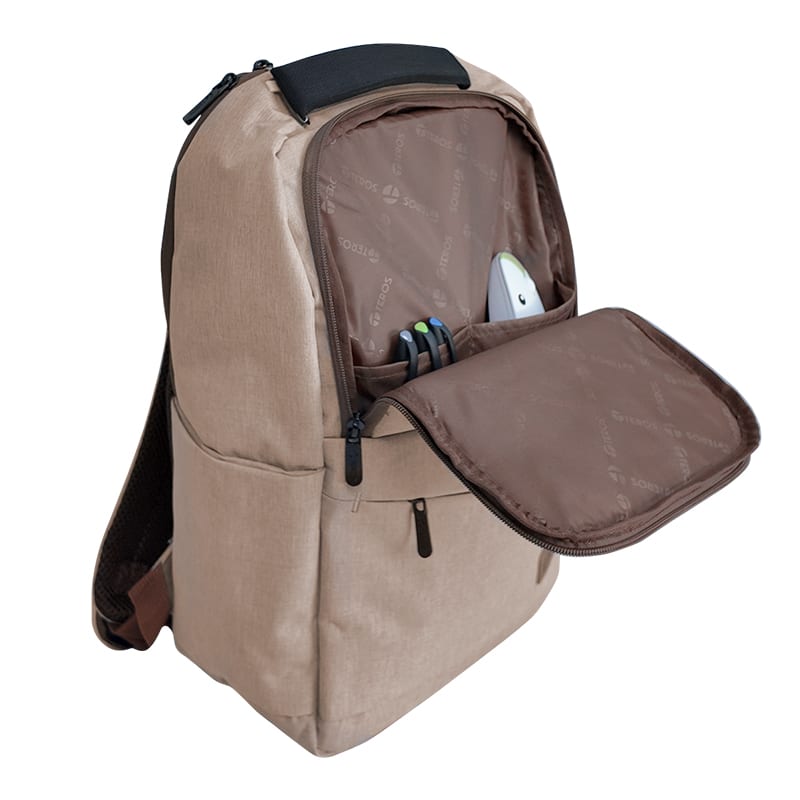 MOCHILA TEROS CITY BEIGE 15.6'' (TE-ACS9012BG)3