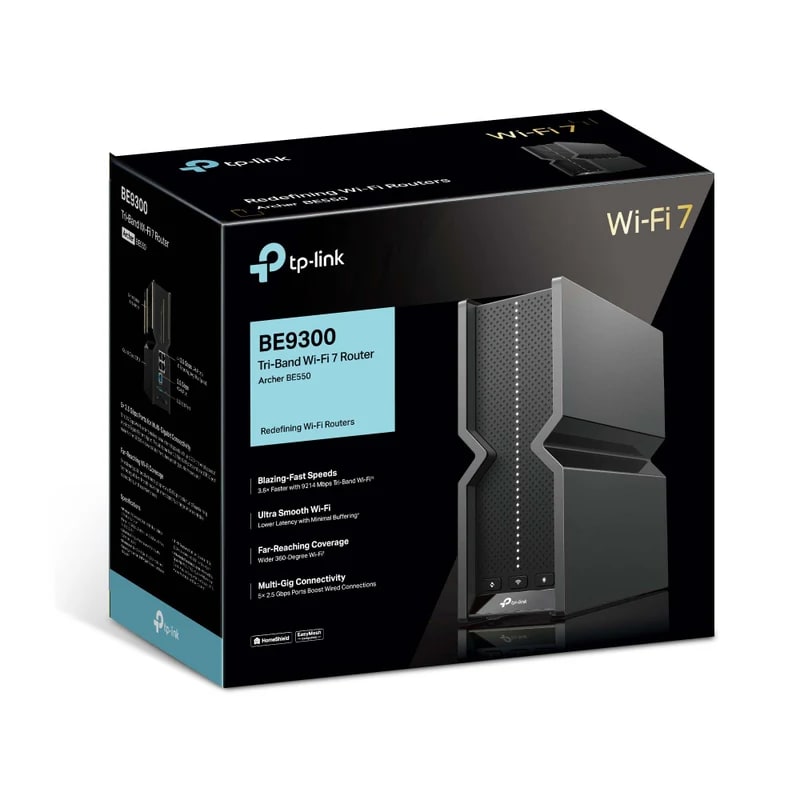 ROUTER TP-LINK ARCHER BE550 BE9300 3BAND 6 ANTENAS (Archer BE550) (NT6)3