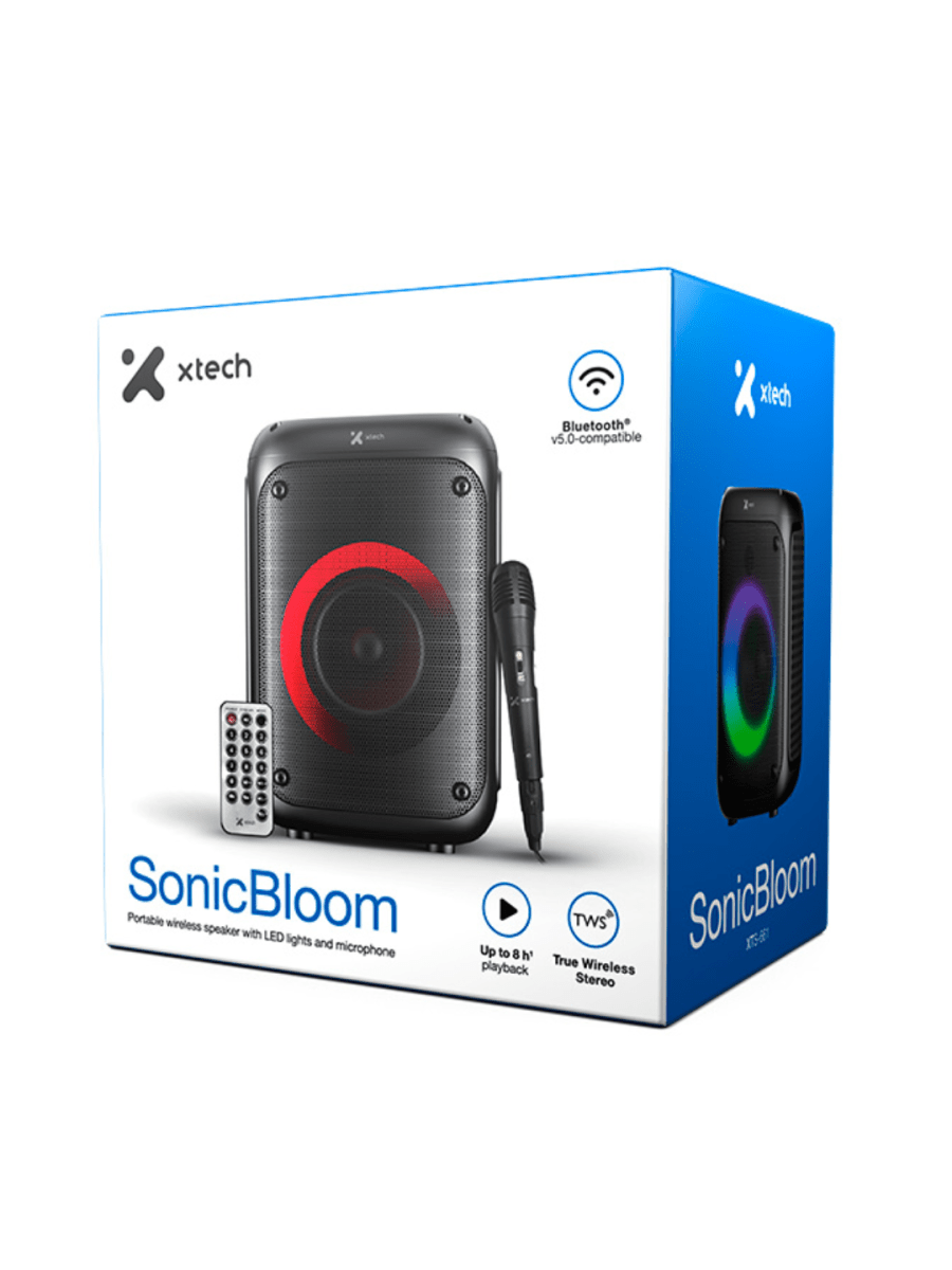 PARLANTE XTECH INALAMBRICO SONICBLOOM CON MICROFONO (XTS-661) (NT3) 2