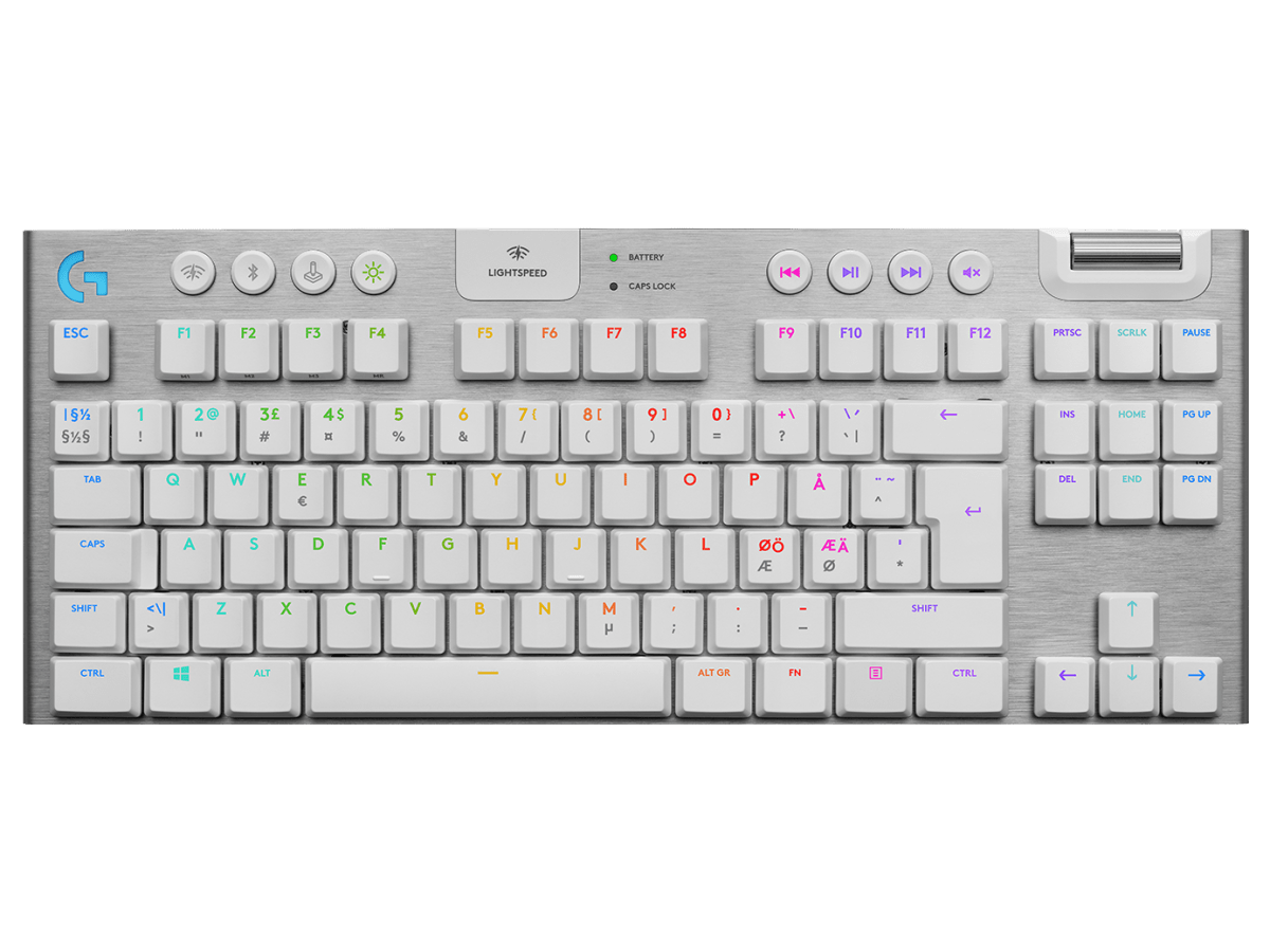 TECLADO LOGITECH G915 TKL LIGHTSPEED RGB LIGHTSYNC MECANICO BLANCO (920-009660) (NT8) 1