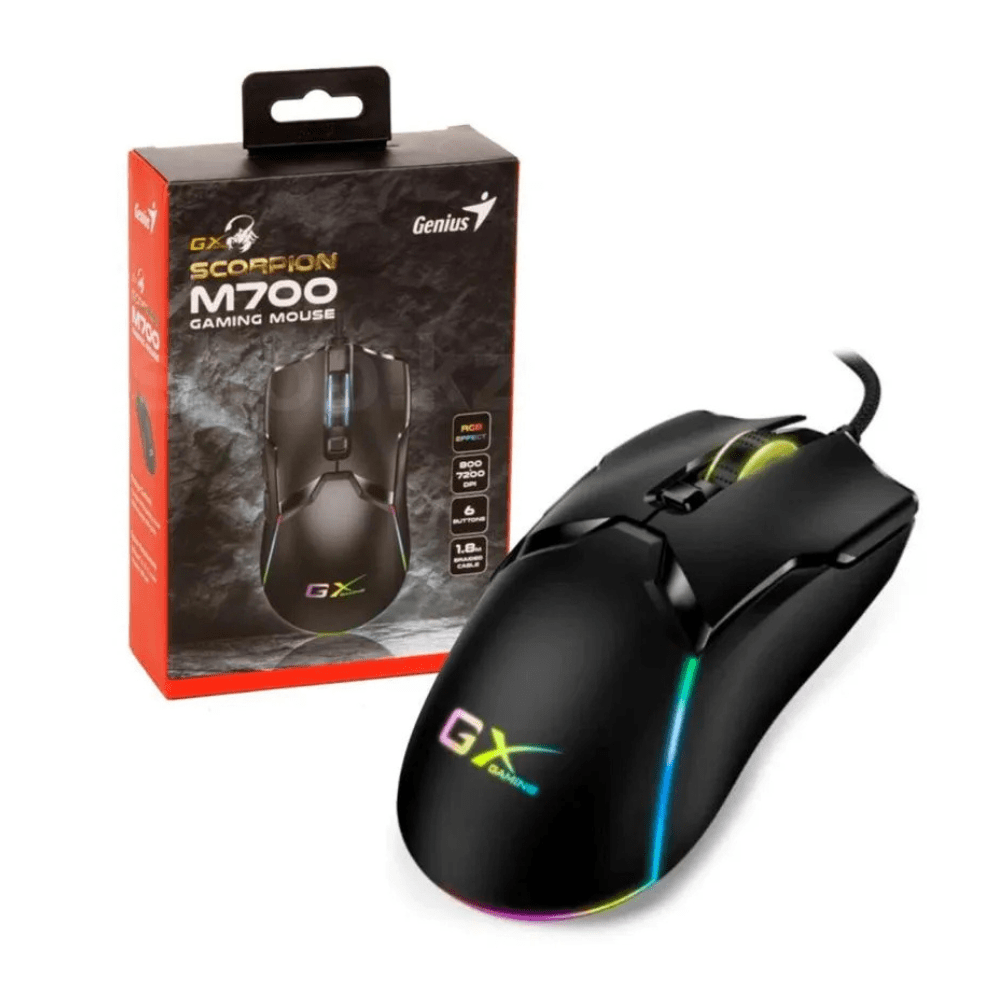MOUSE GENIUS GX SCORPION M700 7200 DPI 6-BOT PROGRAMABLES + MEMORIA INTEGRADA (31040009400) (NT8)3