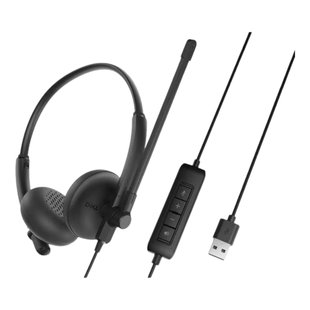 AURICULAR ESTÉREO DELL WH125 CABLEADO SOBRE LA OREJA COLOR NEGRO (520-BBLL) (NT7)5