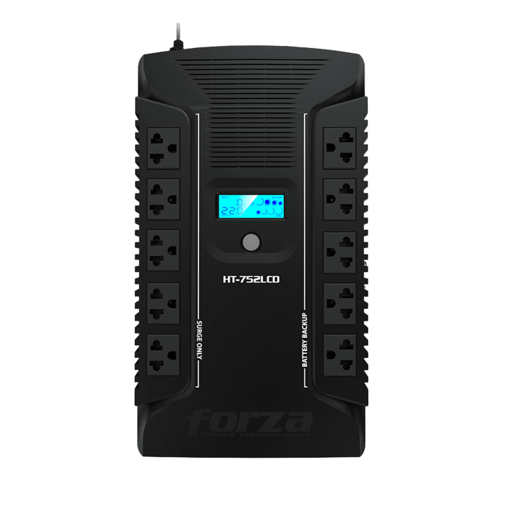 UPS FORZA HT-752LCD, 750VA, 375W, 10 TOMAS UNIV, 2 USB (HT-752LCD) (NT6) 0