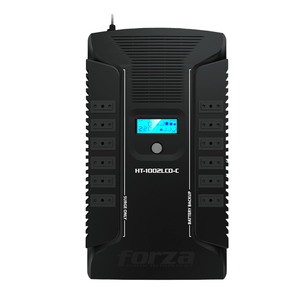 UPS FORZA INTERACTIVO 1000VA 600W 10T NEMA5-15R USB, COAX (HT-1002LCD) (NT6) 0