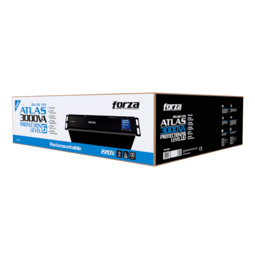 UPS FORZA SMART ONLINE 3000VA 2700W 4T NEMA5-15R USB, LCD RACK/TO (FDC-3002R) (NT6)3