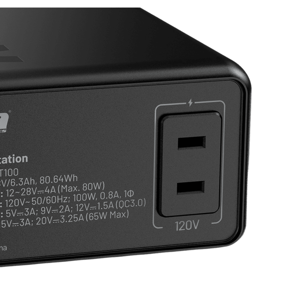 GENERADOR ELECTRICO PORTATIL FORZA FPP-T100 100W, LCD,220V, NEMA, TITAN (FPP-T100) (NT6)2