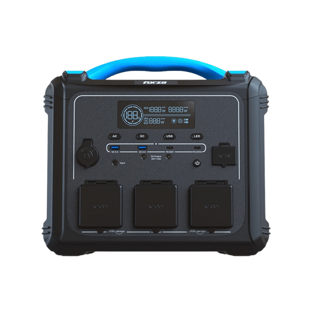 CENTRAL ELÉCTRICA PORTÁTIL FORZA 1200W, LCD, 220V NEMA, TITAN (FPP-T1202) (NT6) 0