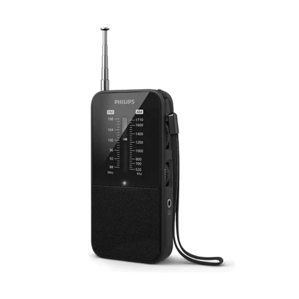 RADIO PORTATIL PHILIPS TAR1509 AM/FM AUX-IN 3.5MM NEGRO (TAR1509*) (NT8)2