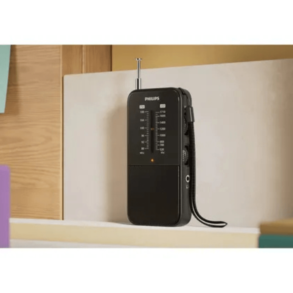 RADIO PORTATIL PHILIPS TAR1509 AM/FM AUX-IN 3.5MM NEGRO (TAR1509*) (NT8)3