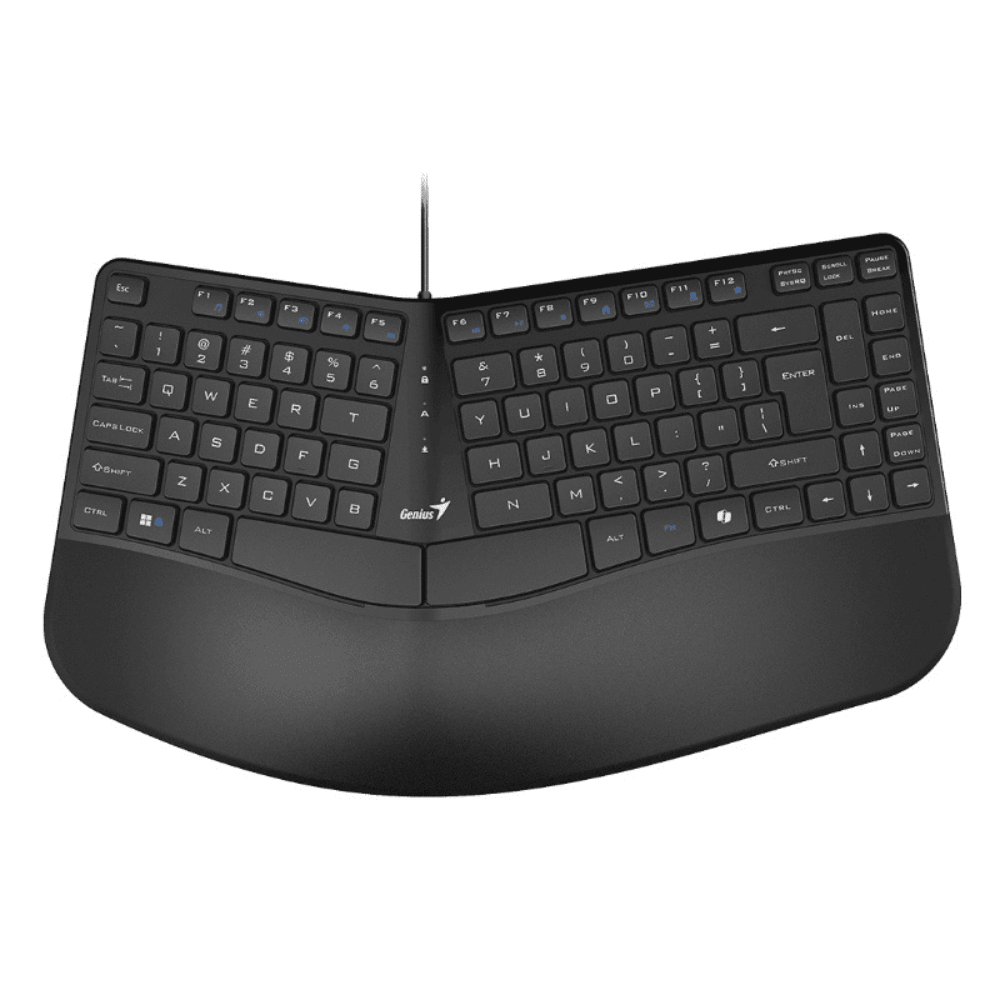 TECLADO GENIUS ERGO KB-700 AI COPILOT WAVE KEYS USB SP NEGRO (31310053401) (NT8) 0