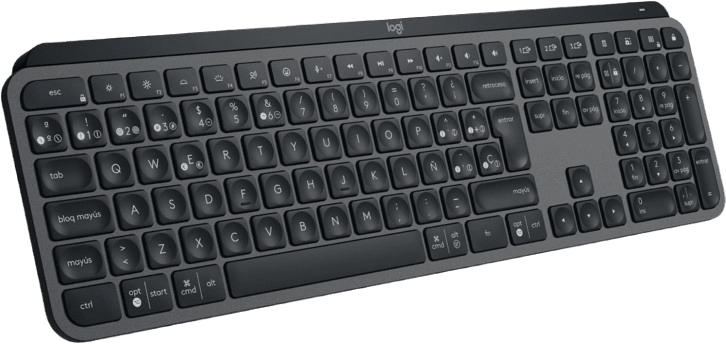 TECLADO LOGITECH MX KEYS S ILLUMINATED WIRELESS/BT BLACK SP (920-011561) (NT8)2