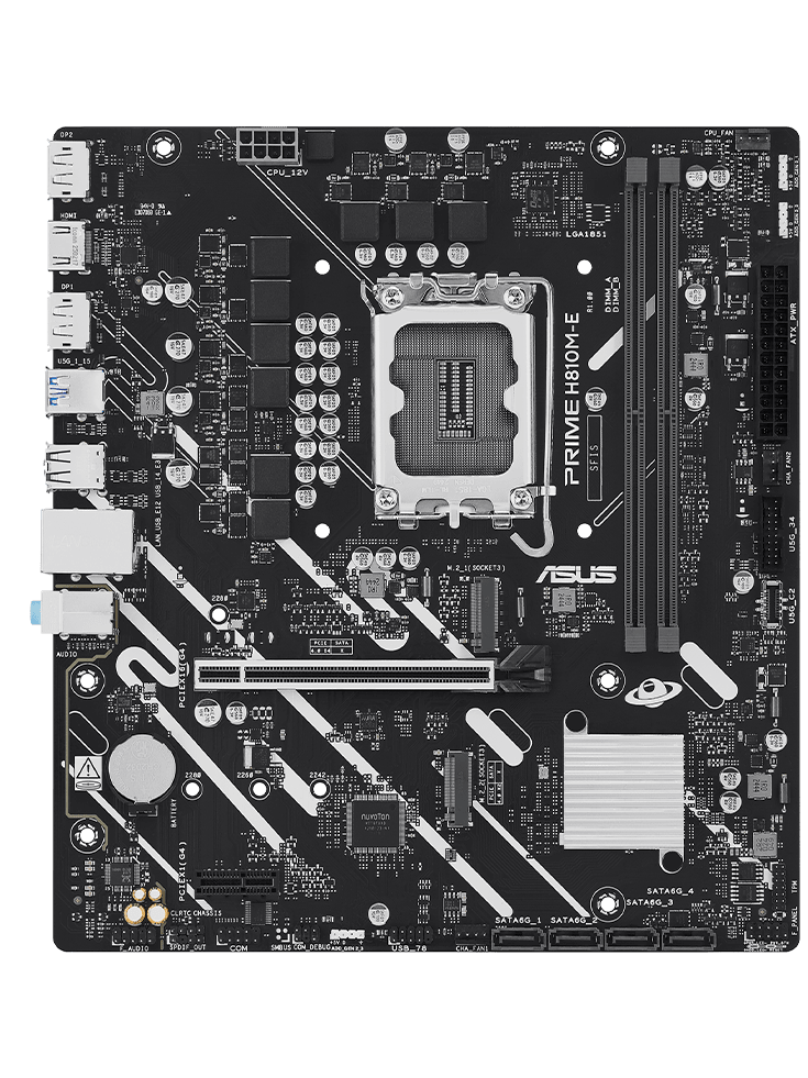 MOTHERBOARD ASUS PRIME H810M-E S/V/L DDR5 (PRIME H810M-E) 0