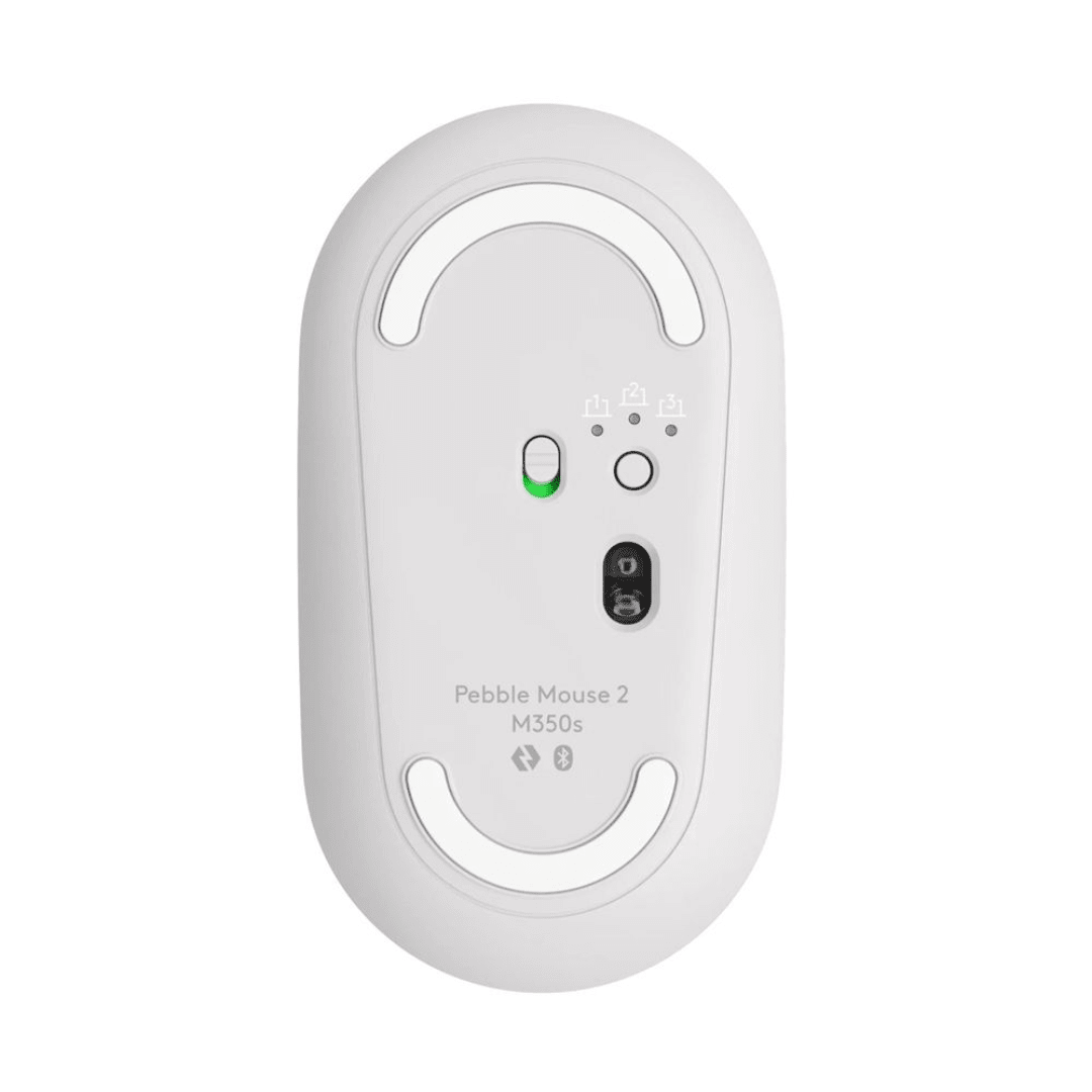 MOUSE LOGITECH PEBBLE 2 M350S BLUETOOTH/WIRELESS WHITE (910-007047) (NT8)2