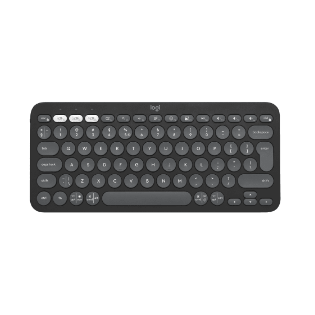 TECLADO LOGITECH  PEBBLE 2 K380S BLUETOOTH/WIRELESS SP GRAPHITE (920-011783) 0