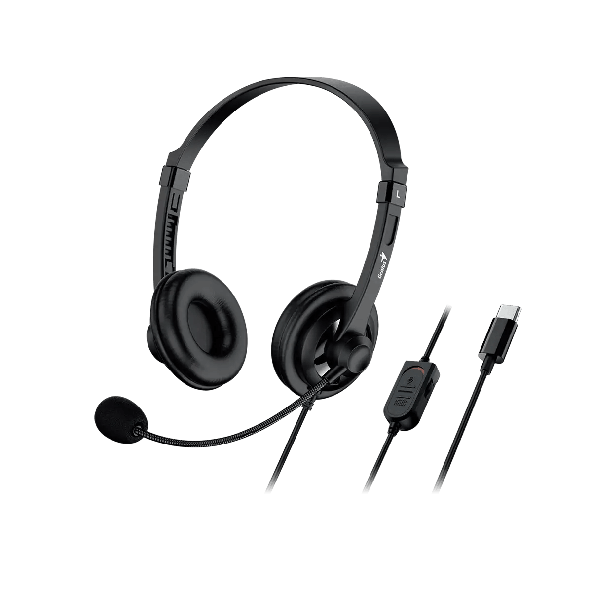 AURICULAR C/MICROF. GENIUS HS-230U USB-C BLACK (31710021403) (NT8)2