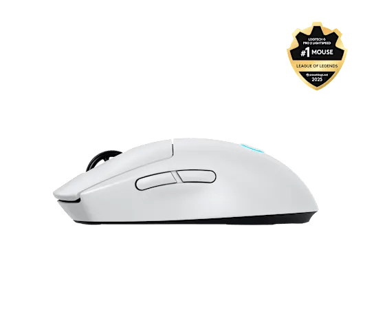 MOUSE LOGITECH G PRO 2 LIGHTSPEED WIRELESS HERO 2 44K, BLANCO (910-007301) (NT8)4