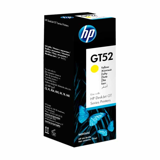 TINTA HP GT52 AMARILLO 70ML (M0H56AL) (NT3)3