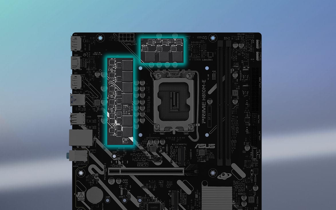 MOTHERBOARD ASUS PRIME H810M-E S/V/L DDR5 (PRIME H810M-E) (NT4)3