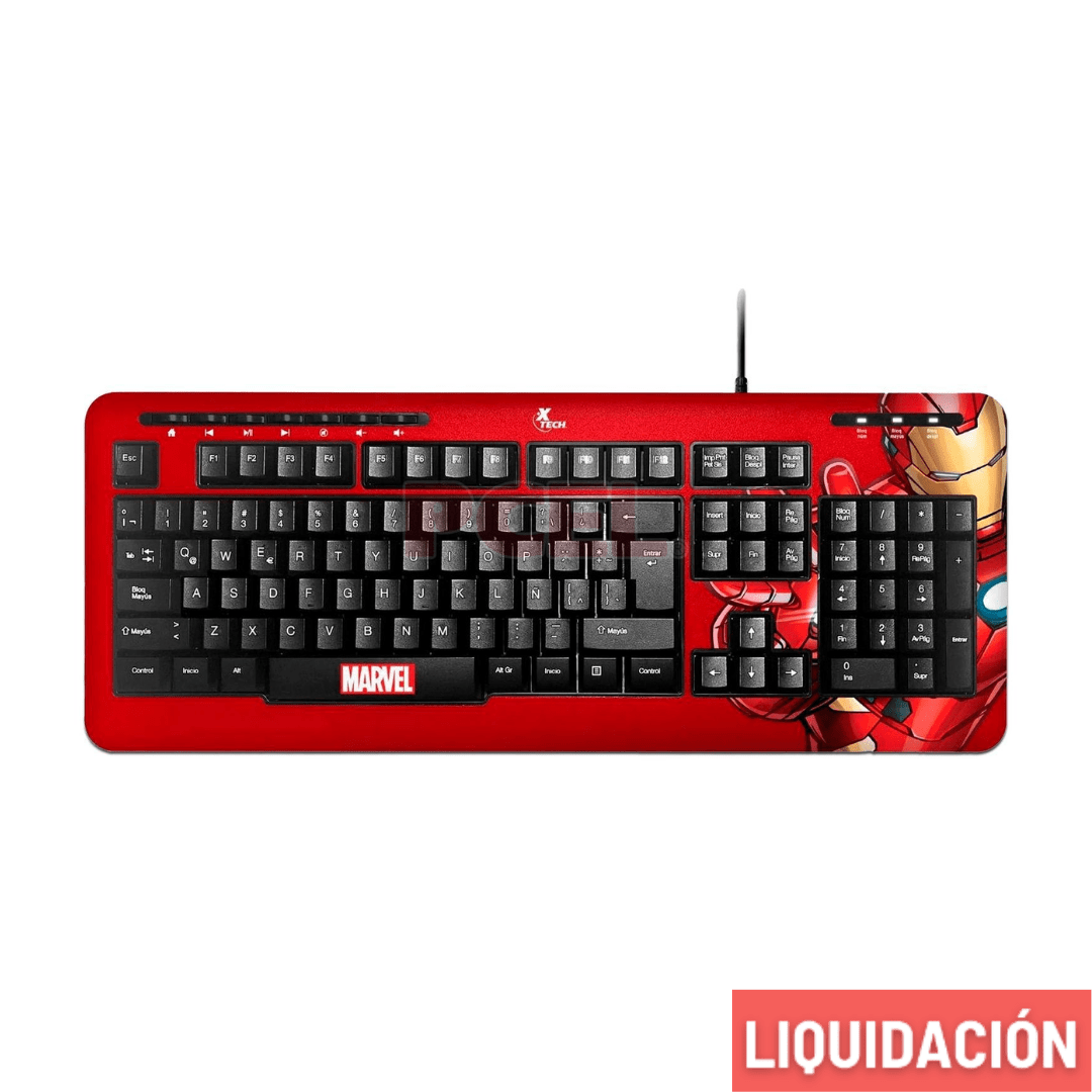 TECLADO CABLEADO XTECH EDICIÓN IRONMAN (XTK-M401IM) 5