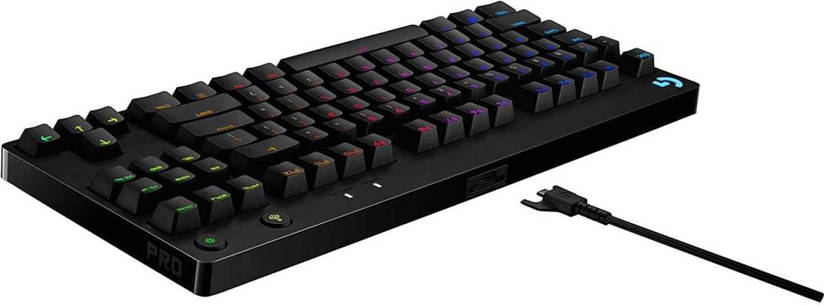 TECLADO LOGITECH PRO KEYBOARD RGB USB BLACK US (920-009388) NT82
