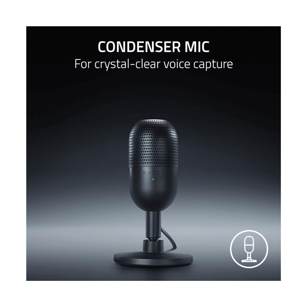 MICROFONO RAZER SEIREN V3 MINI USB SENSOR TOUCH SILENT BLACK (RZ19-05050100-R3U1) (NT8)4