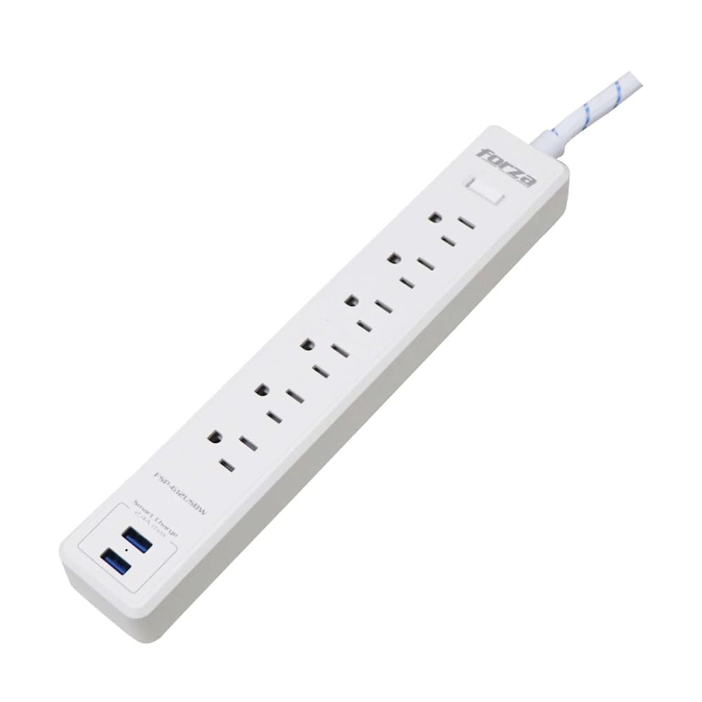 SUPRESOR DE PICOS FORZA1680W 6T USB 1200J (FSP-612USBW) (NT6) 1