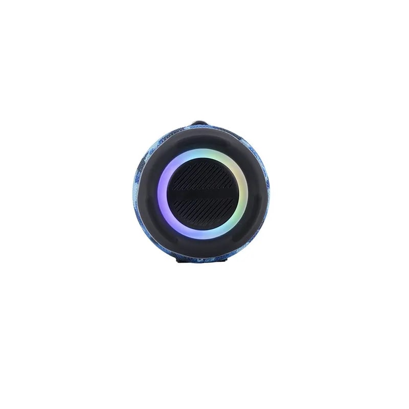 PARLANTE TEROS ULTRA TE-6046BM, BT 5.3, RGB, TWS, COLOR AZUL MILITAR CAMUFLADO (TE-6046BM)4