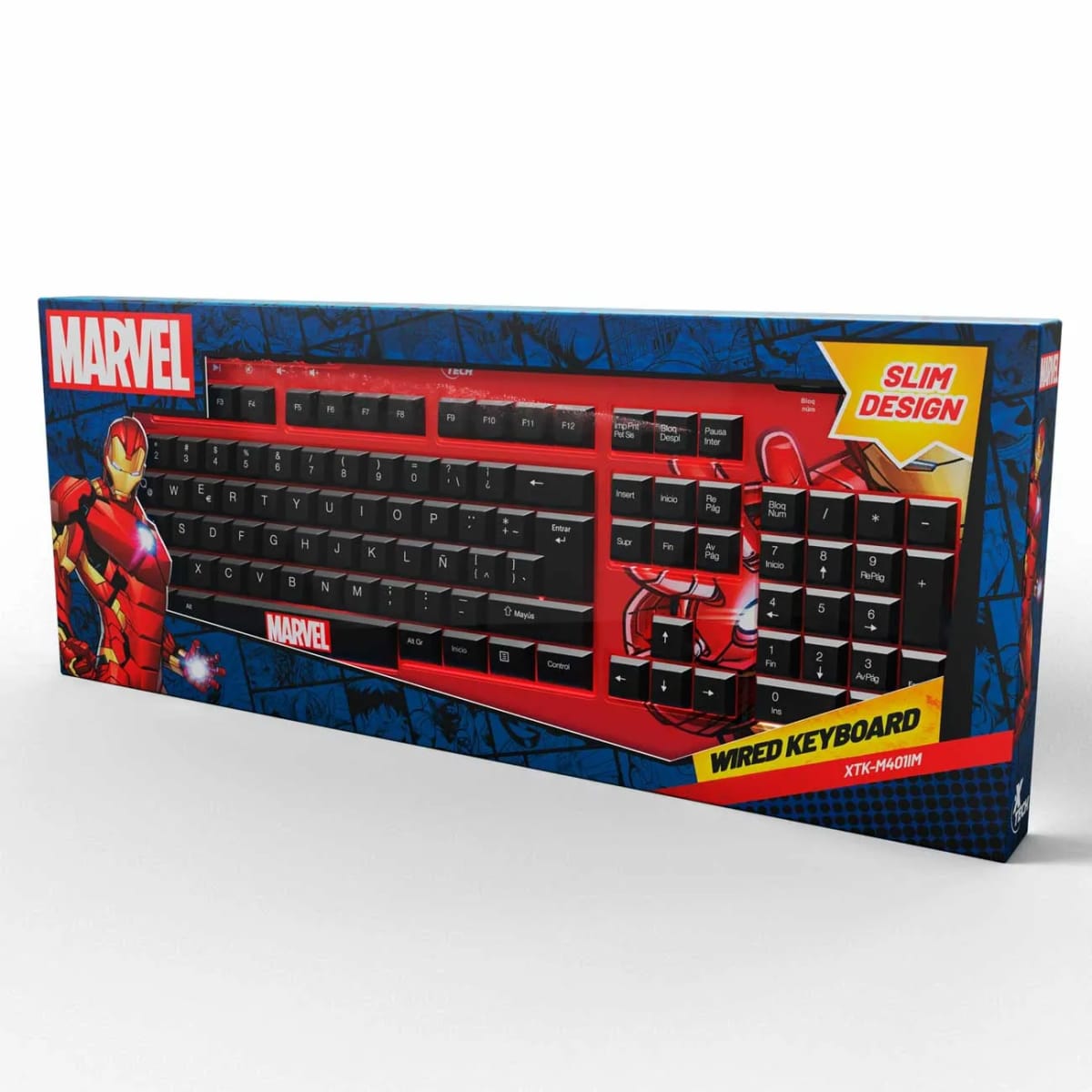 TECLADO CABLEADO XTECH EDICIÓN IRONMAN (XTK-M401IM)4