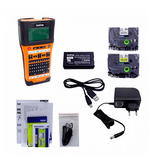 ROTULADORA BROTHER PTE550WVP PORTÁTIL INDUSTRIAL WIFI IMPRIME HASTA 24MM (PTE550WVP) (NT22)5