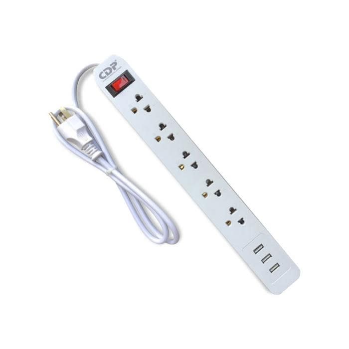 SUPRESOR DE PICOS CDP 220V 05 TOMAS WHITE (R-SS5) (NT8) 0