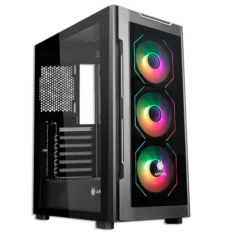 CASE ANTRYX RX 560 BLACK, ARGB FAN X3, VIDRIO TEMPLADO (AC-RX560K) (NT21) 0