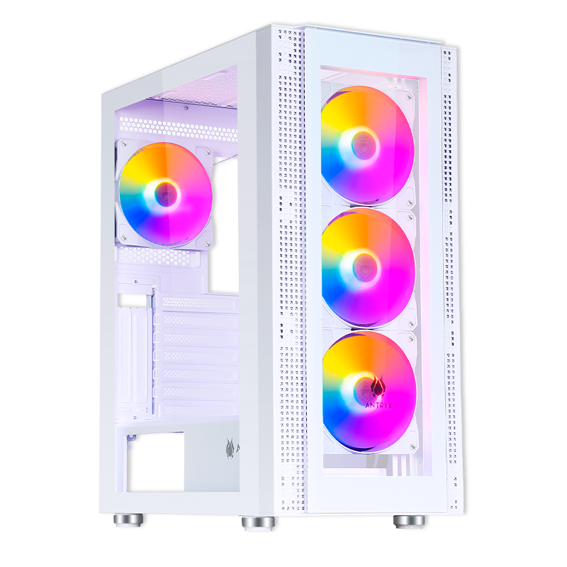 CASE ANTRYX RX-260 WHITE, USB3.0, FRGB FAN X4, VIDRIO TEMPLADO (AC-RX260WFR) (NT21) 0