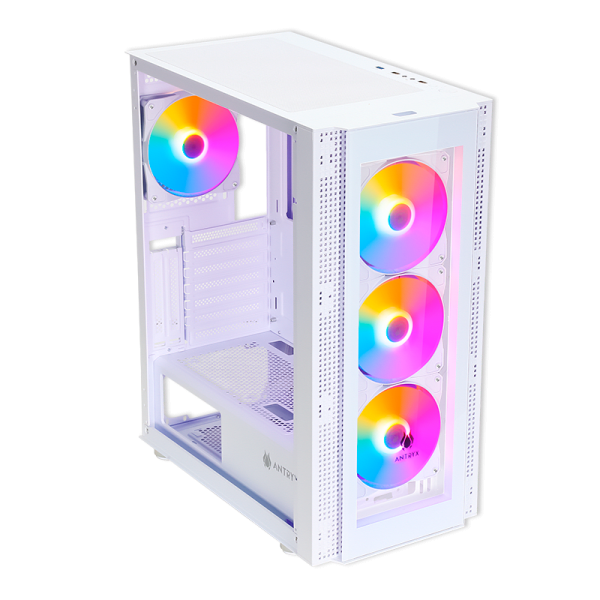 CASE ANTRYX RX-260 WHITE, USB3.0, FRGB FAN X4, VIDRIO TEMPLADO (AC-RX260WFR) (NT21)3