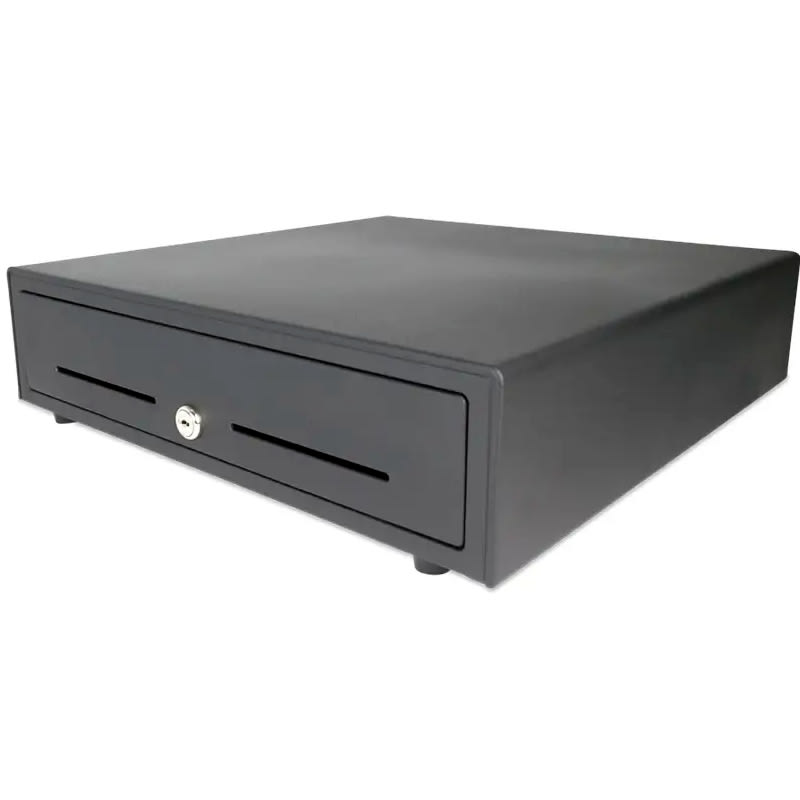 GAVETA DE DINERO CUSTOM AMERICA RJ12 8 SLOTS NEGRO (971GF010000022) (NT3)3